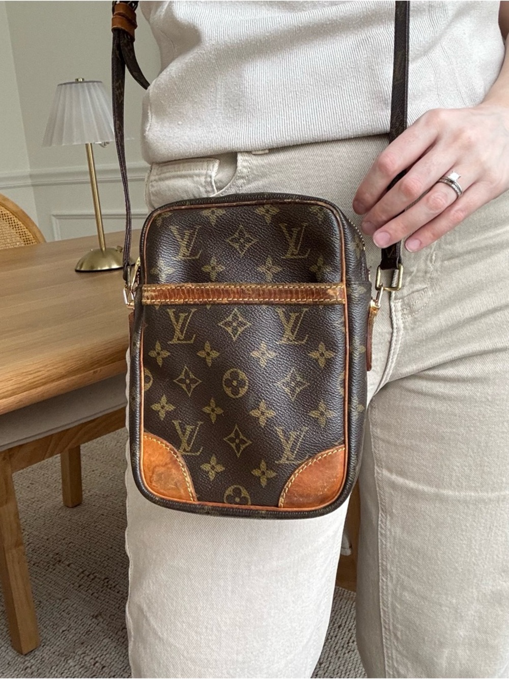 ✅AUTH✅LOUIS VUITTON DANUBE CROSSBODY BAG - Picture 13 of 13